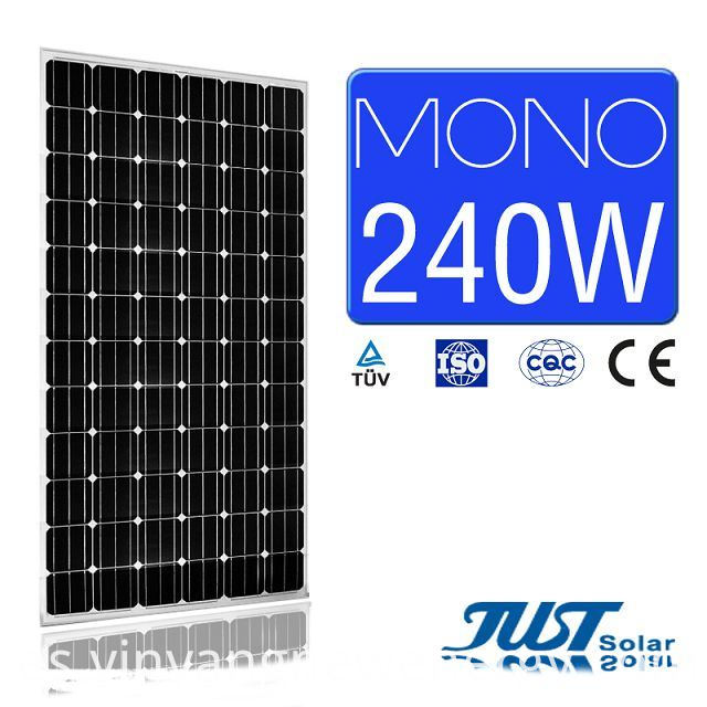 Mono panel solar rentable de 245 vatios adecuado para el mercado asiático